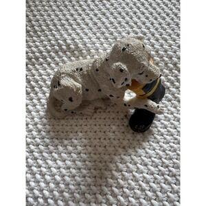 Dalmatian Puppy Dog Statue Figurine Black Boot Home Decor Cute Gift